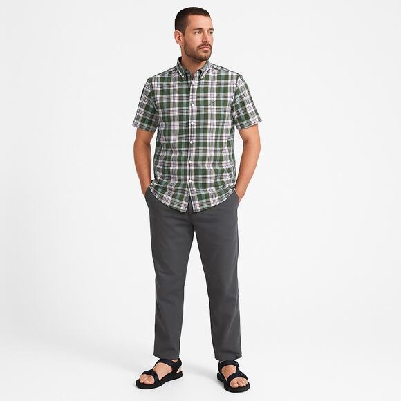 prAna Double Peak E-Waist Pants Men XXL 30 Flint Gray Lightweight Organic Cotton